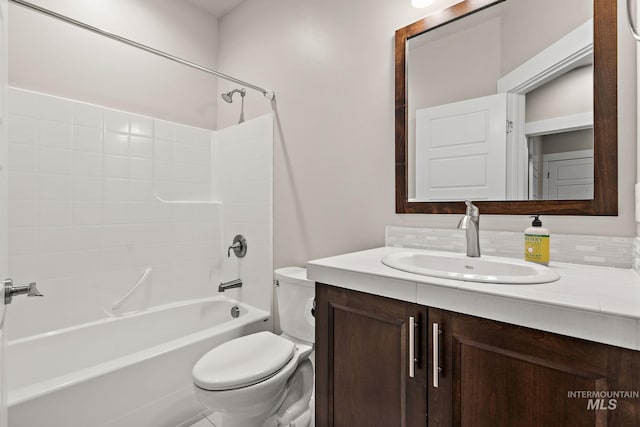 1457 Summerheights, Meridian, ID 83646 - bathroom featuring vanity, shower / tub combination, and toilet