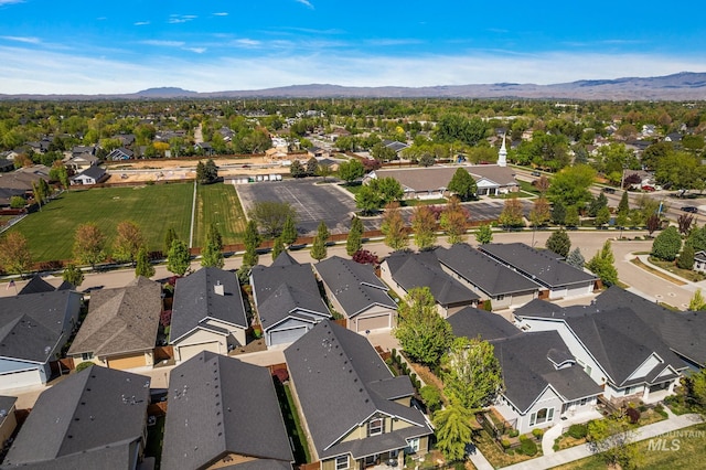 1457 Summerheights, Meridian, ID 83646 - birds eye view of property featuring a residential view and a mountain view