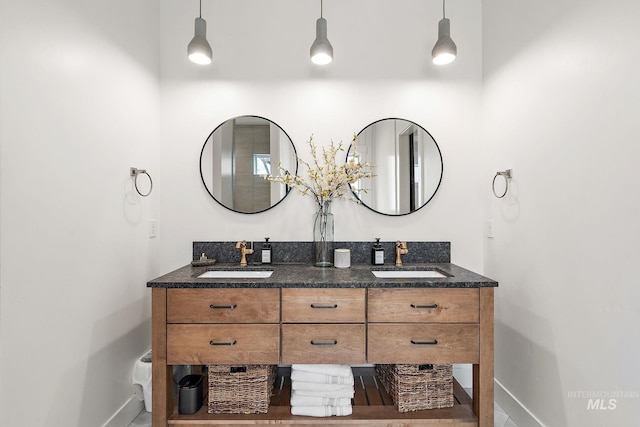 bathroom with vanity