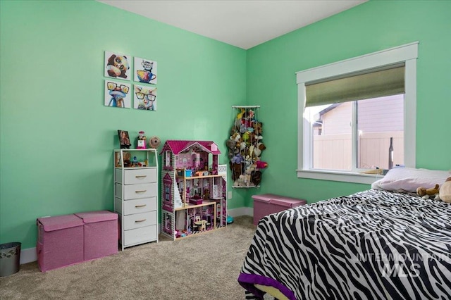 bedroom with carpet flooring