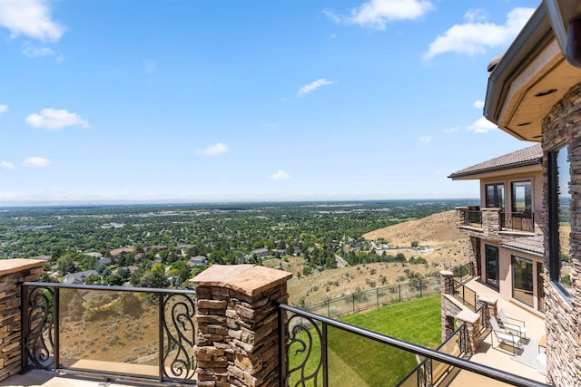 view of balcony