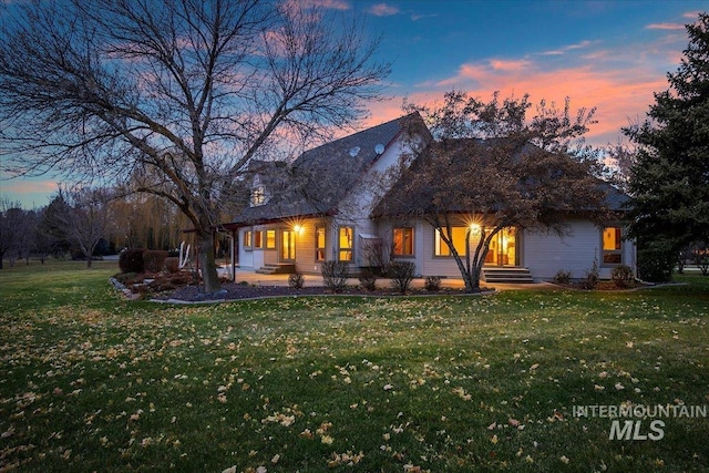 1775 E Dunwoody Ct, Meridian, ID 83646 - back of property featuring a yard