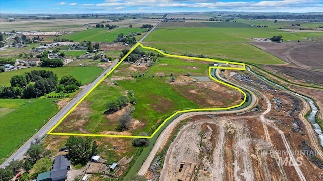 169W 200 N, Jerome, ID 83316 - overview of rural landscape featuring property boundaries highlighted