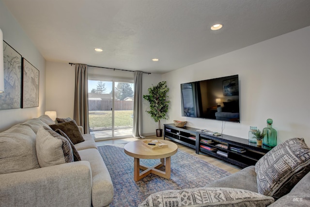 8561 W Goddard, Boise, ID 83704 - living area with recessed lighting and wood finished floors