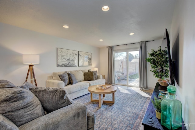 8561 W Goddard, Boise, ID 83704 - living room with wood finished floors and recessed lighting