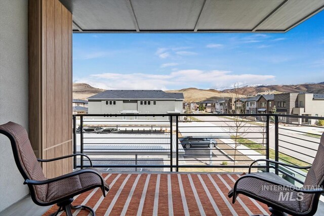 4184 E Haystack St Unit 206, Boise, ID 83716 - balcony with a residential view and a mountain view