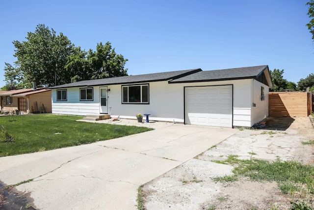 1765 W 6th St, Weiser, ID 83672 - ranch-style house with an attached garage, driveway, and roof with shingles
