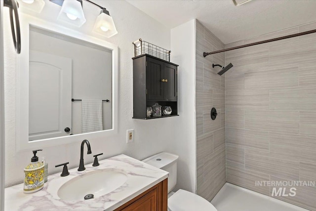 3118 Fircrest Ave, Caldwell, ID 83605 - bathroom with tiled shower and vanity