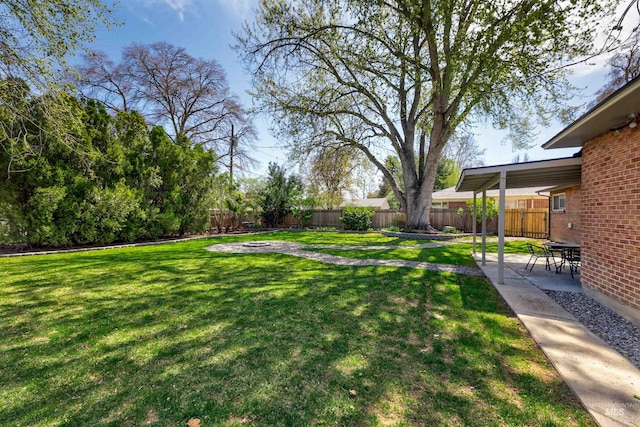 1706 Hervey, Boise, ID 83705 - view of yard featuring a fenced backyard and a patio area