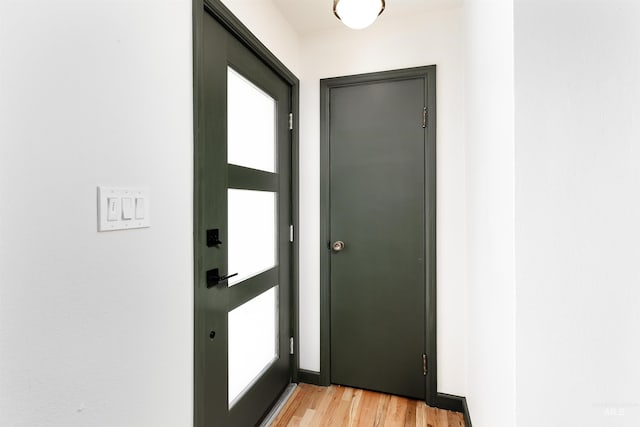 1706 Hervey, Boise, ID 83705 - doorway to outside with light wood-style flooring