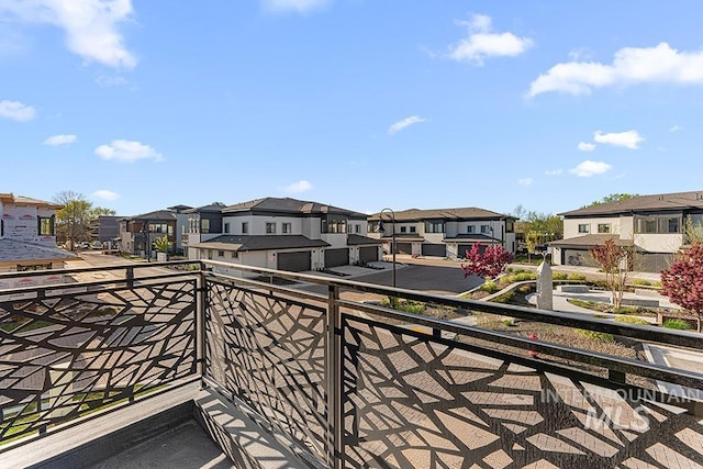 balcony with a residential view