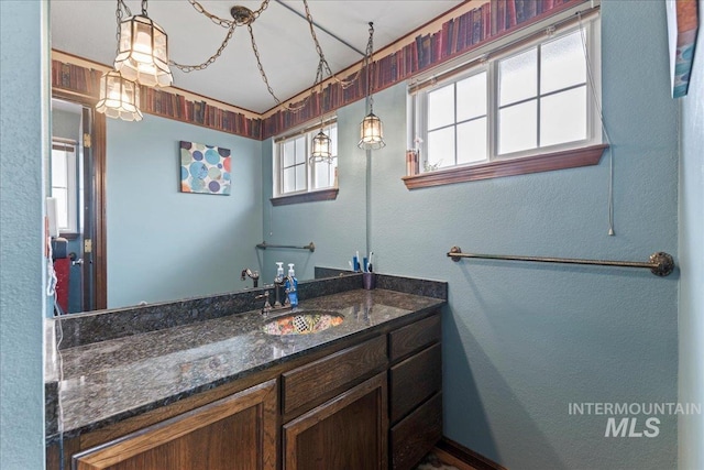 bathroom with vanity