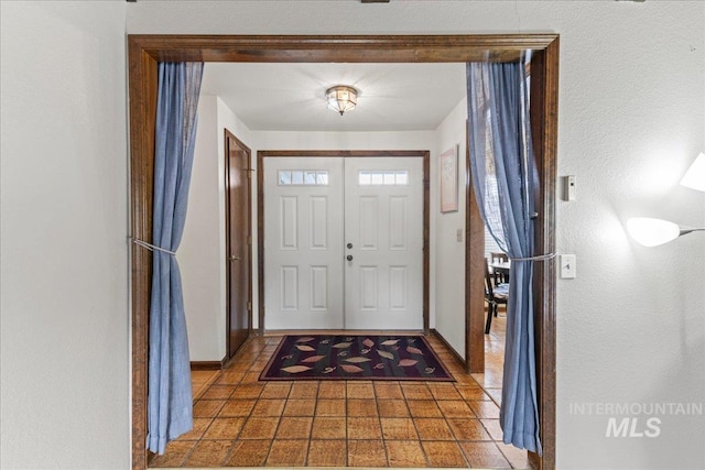 entryway with baseboards