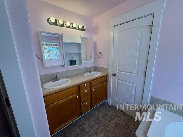 bathroom with vanity