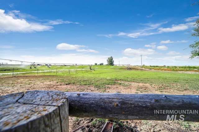 exterior space featuring a rural view