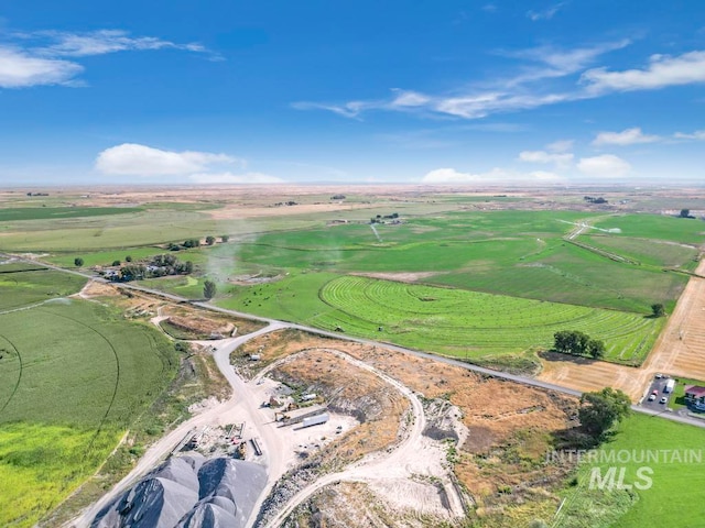 aerial view featuring a rural view