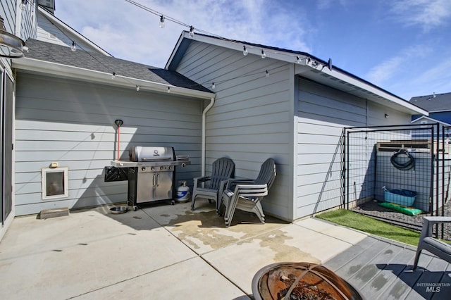 172 S Echo Canyon Ave, Meridian, ID 83642 - exterior space featuring an outdoor fire pit and area for grilling
