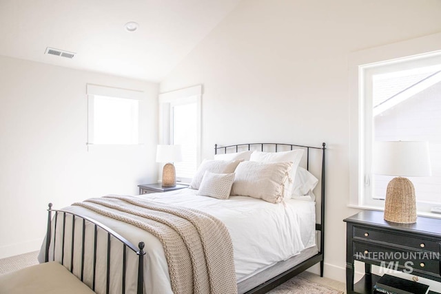 6104 S Apex Ave, Meridian, ID 83642 - bedroom with vaulted ceiling and carpet floors