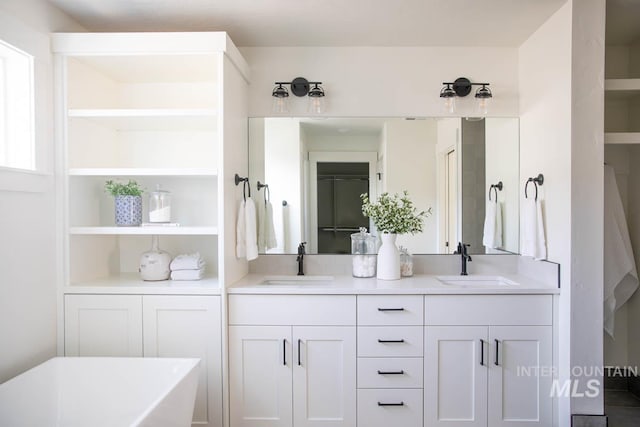 6104 S Apex Ave, Meridian, ID 83642 - full bathroom with double vanity and a soaking tub