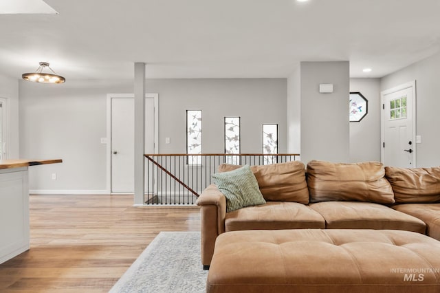 3513 7th St E, Lewiston, ID 83501 - living room with light wood-type flooring and recessed lighting