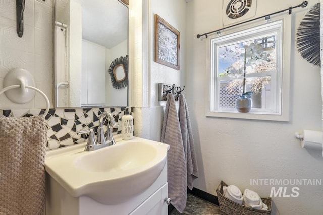 bathroom featuring vanity