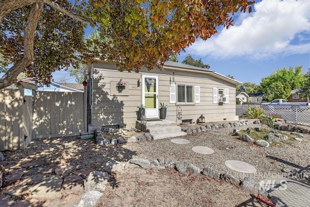 exterior space with fence