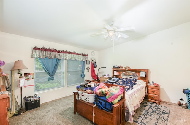 518 N 42nd, Nampa, ID 83687 - carpeted bedroom with ceiling fan and baseboards