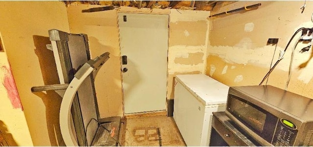 view of storage room
