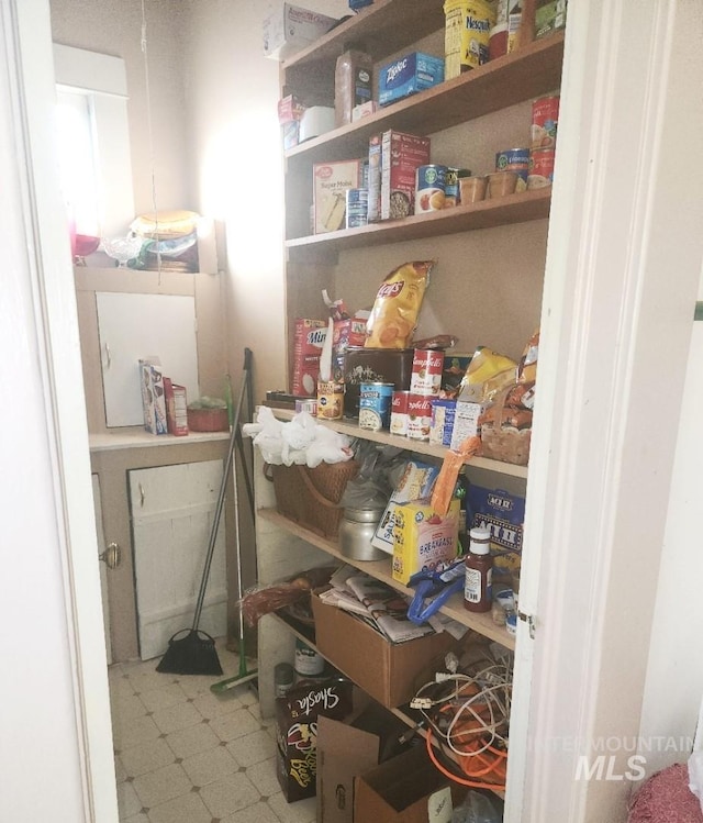 view of pantry