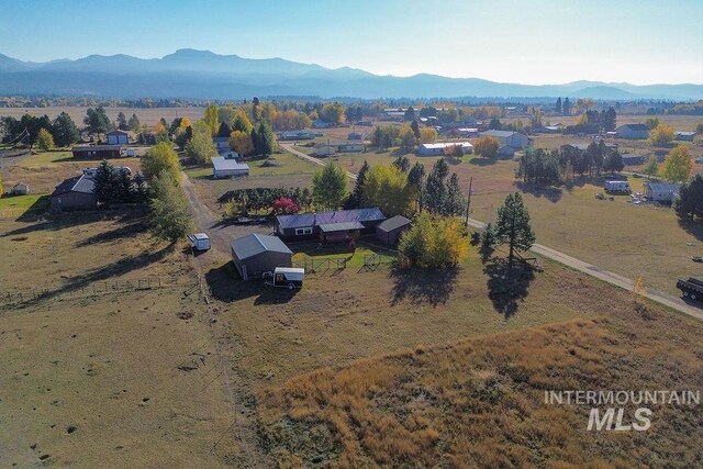 view of rural area with mountains