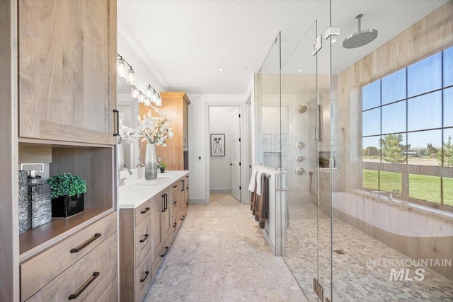 8860 Kemp Rd, Middleton, ID 83607 - full bath with a stall shower and vanity