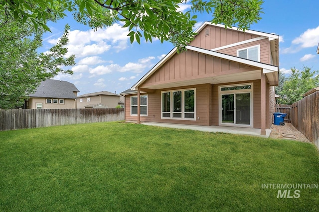 13991 W Milford Dr, Boise, ID 83713 - back of property featuring board and batten siding and a patio area