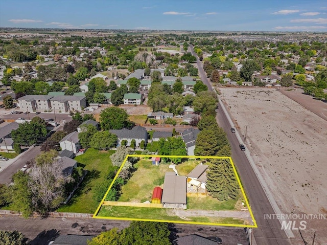 167 W Robbins, Twin Falls, ID 83301 - aerial perspective of suburban area featuring property boundaries highlighted