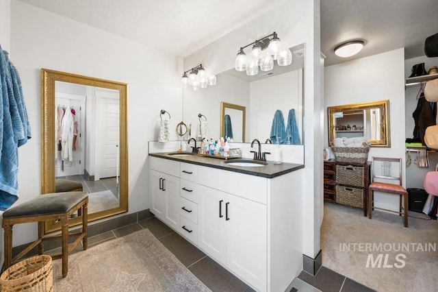 10411 Hazy Glen Dr, Nampa, ID 83687 - full bath with double vanity and tile patterned floors