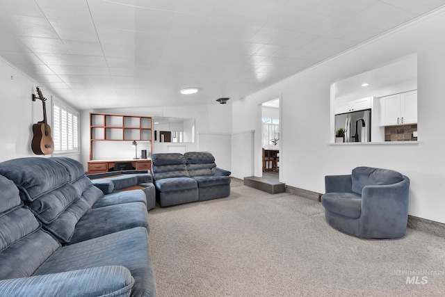 2323 W Lemhi St, Boise, ID 83705 - living room with ornamental molding and carpet