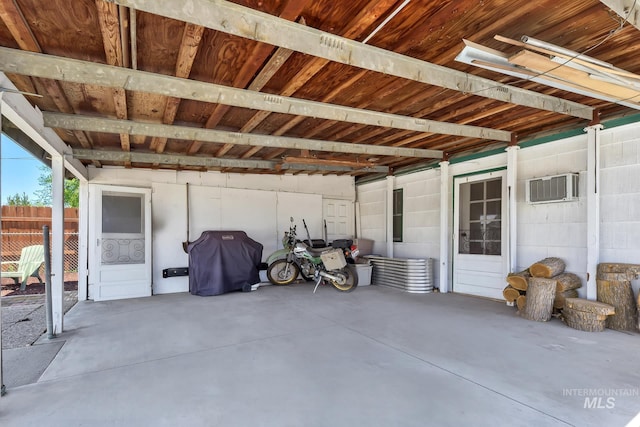 2323 W Lemhi St, Boise, ID 83705 - view of patio / terrace featuring fence and a wall mounted AC