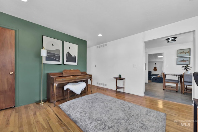 2323 W Lemhi St, Boise, ID 83705 - living area featuring visible vents, recessed lighting, and wood finished floors