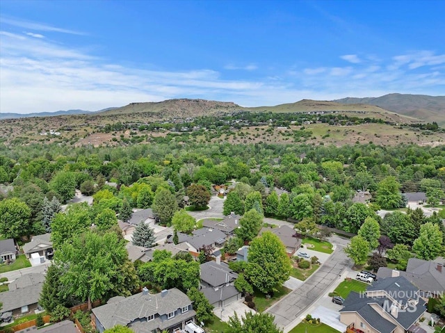 1814 E Spinnaker Ct, Boise, ID 83706 - aerial perspective of suburban area with a mountain backdrop