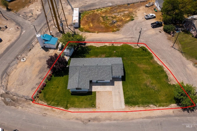 101 Patton St, Marsing, ID 83639 - view from above of property with property parcel outlined