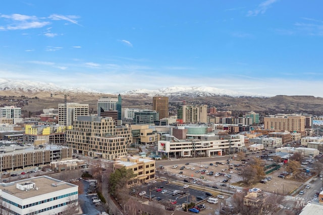 view of city with a mountain view