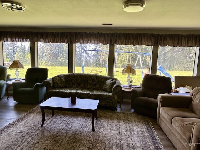 170 Red Fir, Kooskia, ID 83539 - living room featuring visible vents and wood finished floors