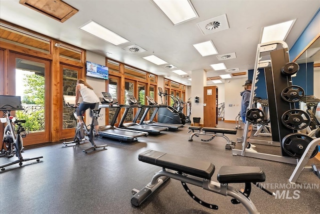 view of workout area