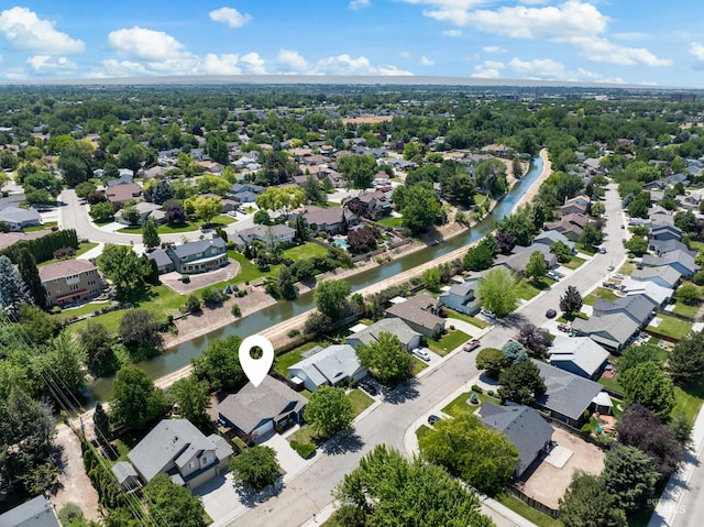 11031 W Red Maple Dr, Boise, ID 83709 - aerial perspective of suburban area featuring a large body of water