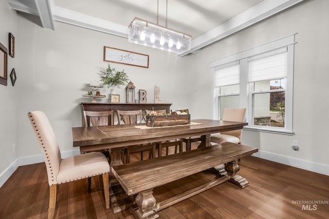 3136 S Bear Claw Way, Meridian, ID 83642 - dining area with baseboards and wood finished floors