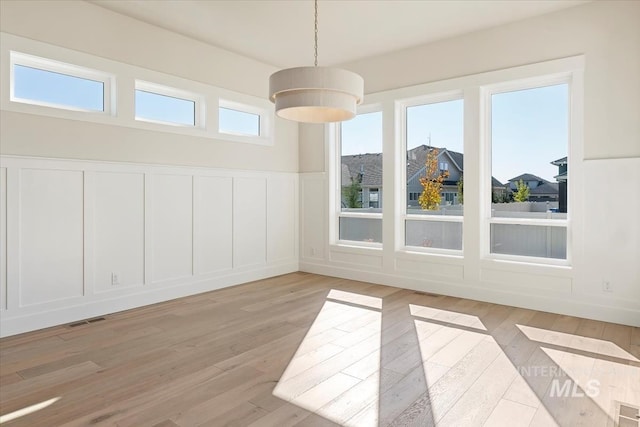 interior space featuring light hardwood / wood-style floors