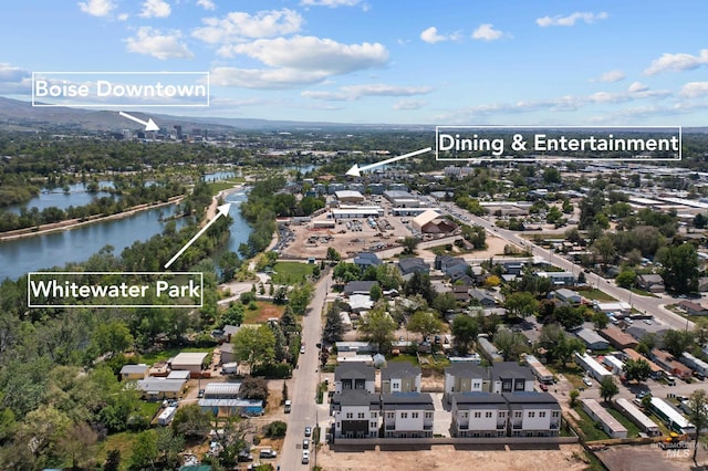 509 E Violets Cove Ln, Garden City, ID 83714 - drone / aerial view featuring a water view