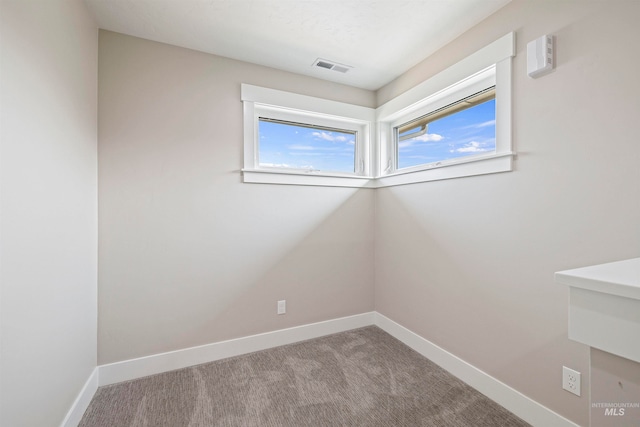 view of carpeted empty room