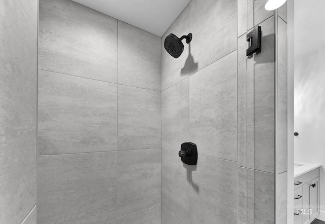2499 E Berghan Ln, Meridian, ID 83642 - bathroom view of a tile shower and vanity