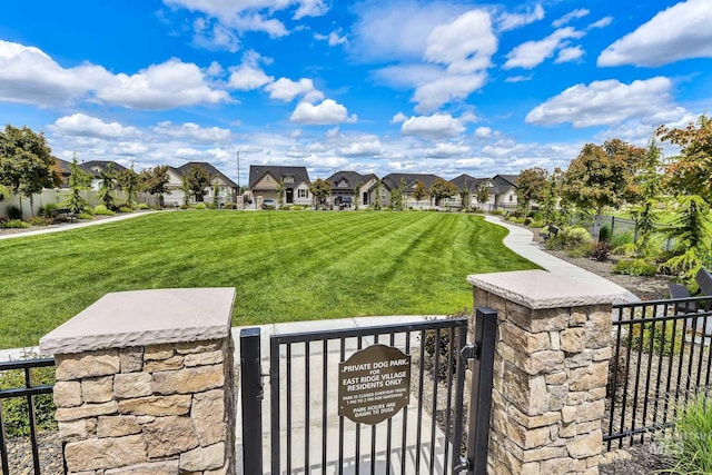 2499 E Berghan Ln, Meridian, ID 83642 - view of yard featuring a residential view and a gate