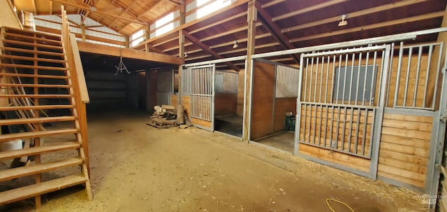 view of horse barn